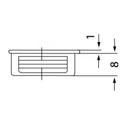 Furniture Connector PVC Creme