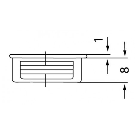 Furniture Connector PVC Creme