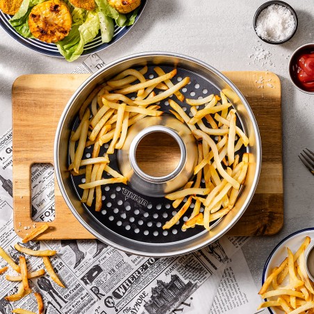 Perforated non-stick rack...