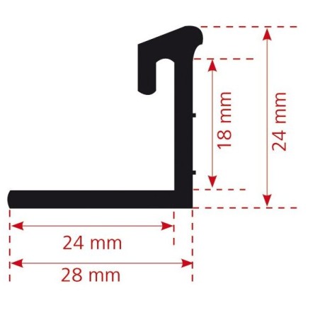 Table Attachment Rail 60 cm