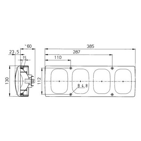 Rear Light BBSWN 561