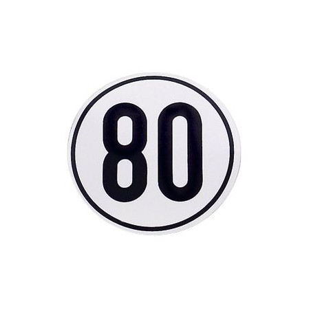 Speed Limit Sign 80 km/h