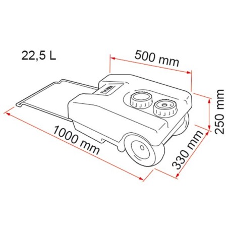 Portable Fresh Water Tank 23 F