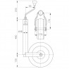 115/007 Air wheel 260 x 85 mm