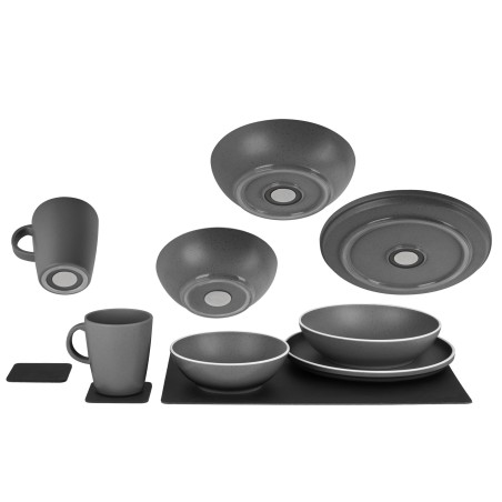 Geschirrset Dolomit magnetisch