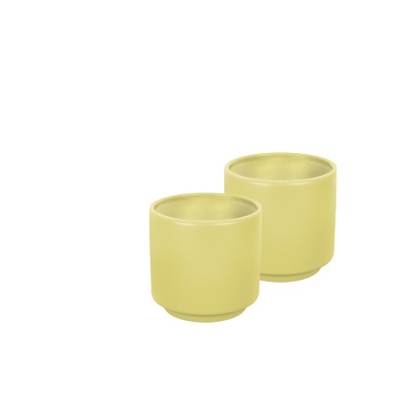 Set 2 Espresso Dolomit yellow