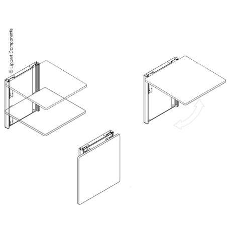 Van wall folding table...