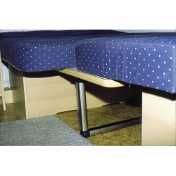 Folding table foot silver -...