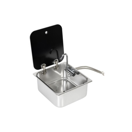 Sink with glass cover