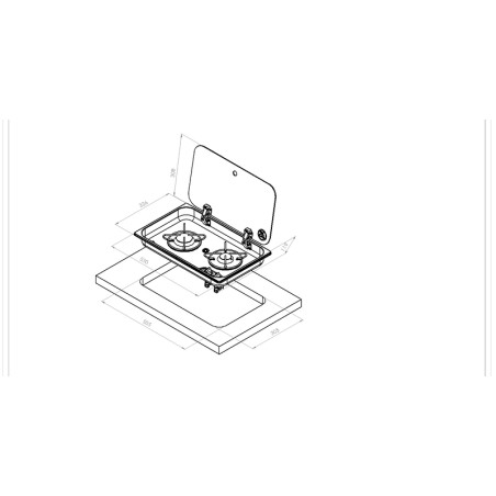 Gas stove 2 flame