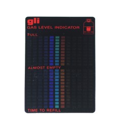 Level indicator for gas...