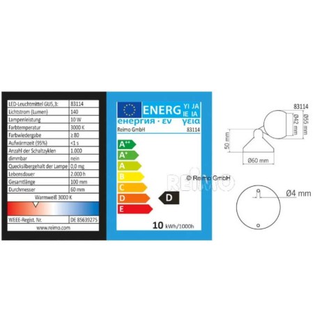 Halogen surface-mounted...