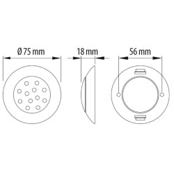 LED Spot - 75 x 18 mm