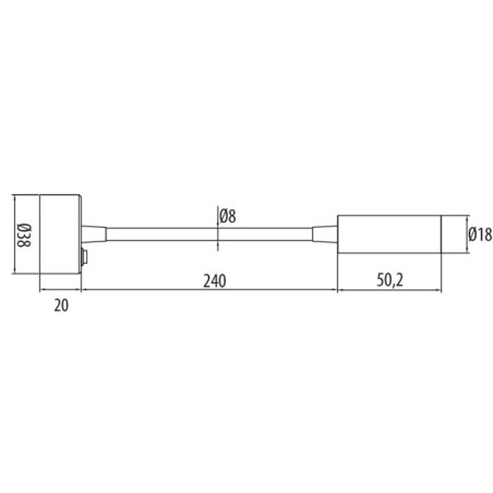 Flexibler LED-Spot - Schwarz