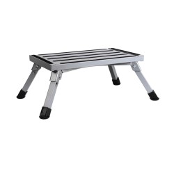 Folding steel step