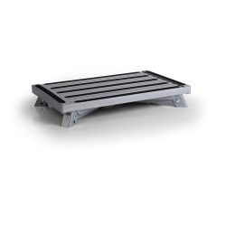 Folding steel step
