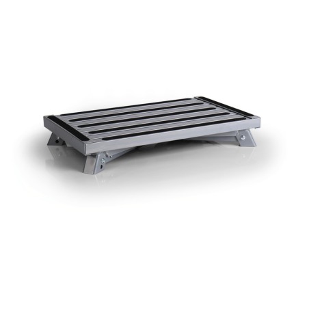 Folding steel step