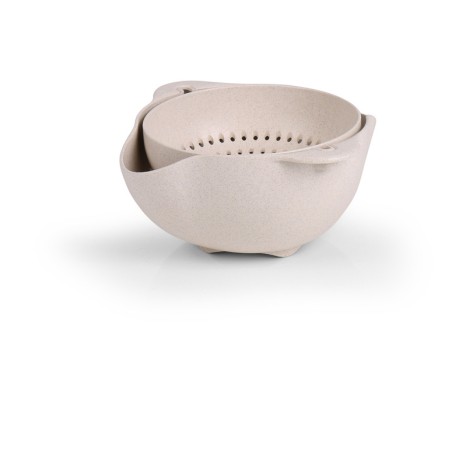 Bowl with sieve and...