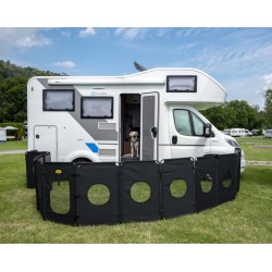Folding dog outdoor enclosure