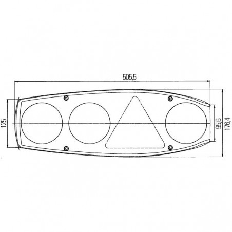 Rear Light Caraluna Chromium II plus β€“ Triangle