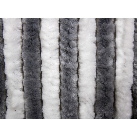 Flauschvorh.56x205 Grau/w