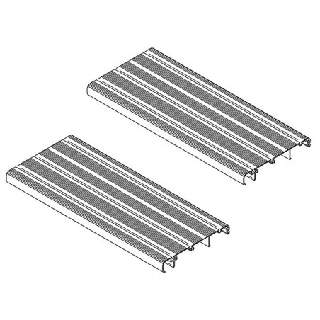 Foot Board Thule Double Step 12V 500 Aluminium, 2 Pcs.