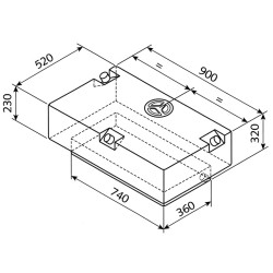 Wassertank EV-2201 - 124l
