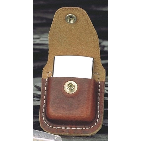 Θήκη δερμάτινη καφέ Zippo