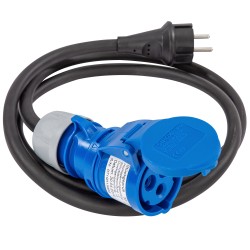 Adapterkabel Schuko/CEE, 3 m