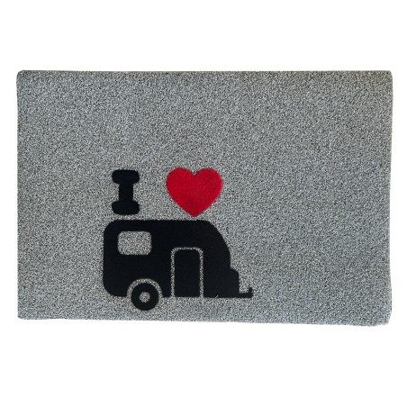Doormat Green Flock „Grey“,...
