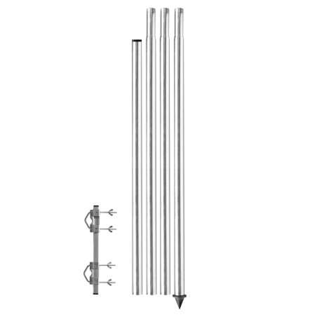 Pole with Drawbar Wheel...