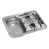 Built-In-cooker-sink-combination unit HS 2420L, left sink