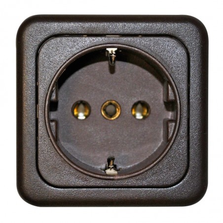 Safety Socket Brown