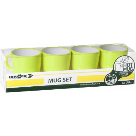 Set mugs Resylin green (4pcs)