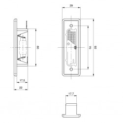 JOKON Number Plate Lamp K 570 L