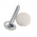 Cover Cap + Screws, Creme