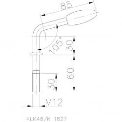 Toggle for clamp holder