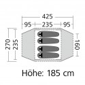 dome tent Odyssey 4, draft