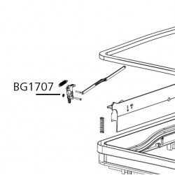 Locking Hooks with Mounting Parts (Left/Right)