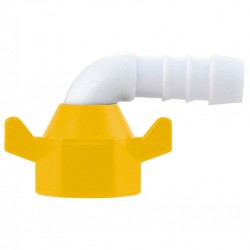 LILIE barb connector white-yellow
