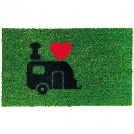 door mat Green Flock, caravan