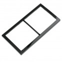 double cover frame, black, high gloss