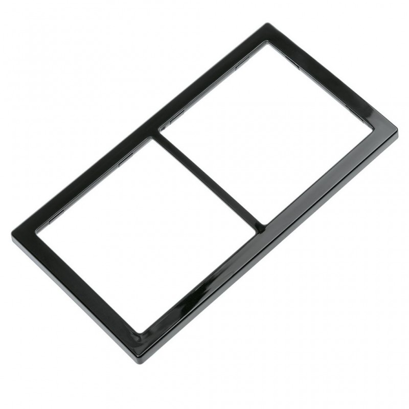 double cover frame, black, high gloss