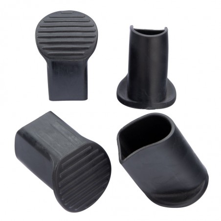 Floor protective caps, anthracite, 4-piece set