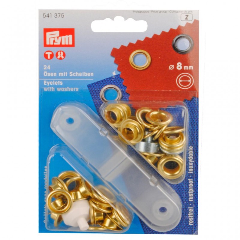 PRYM Eyelets with Slices ΓΈ 8 mm