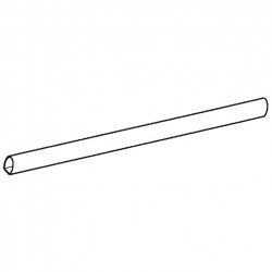 Roof Rail 3 m, Oval, White
