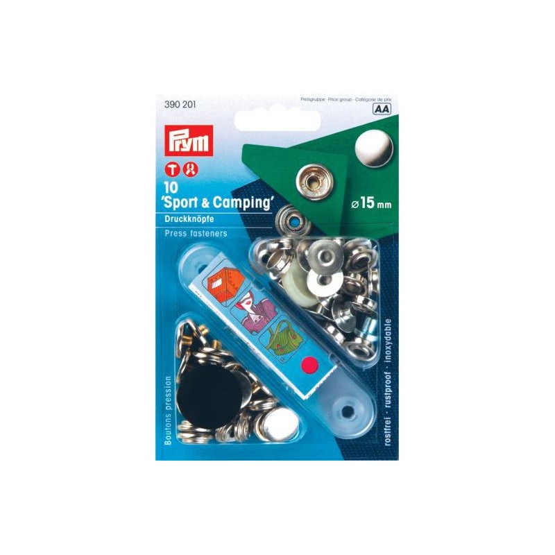 PRYM-Snap Fasteners Sport and Camping