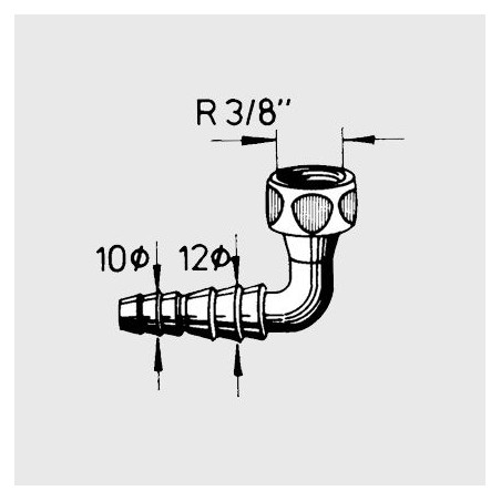 Brass Nozzle 90Β°