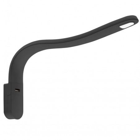 LED Gooseneck Lamp Type S Black