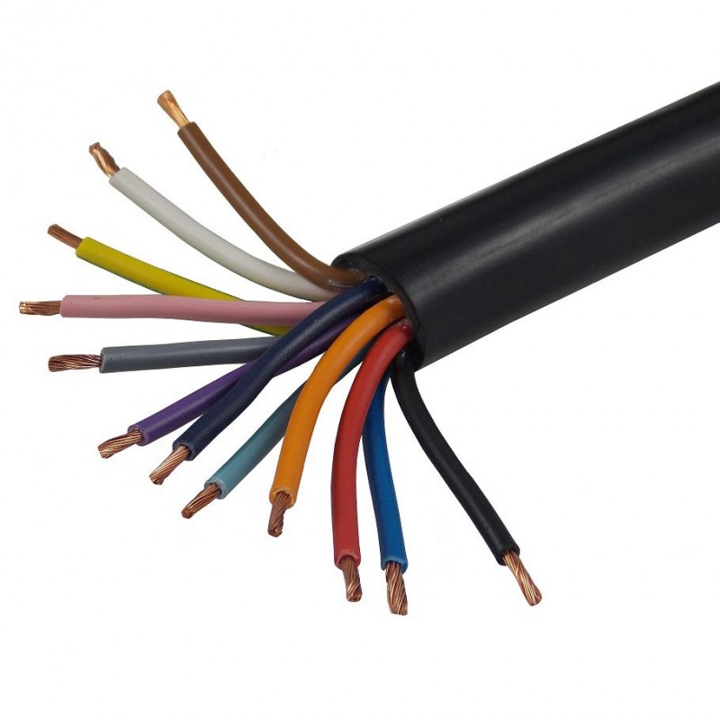 Cable, 12 Pins, Coloured Cable Cores